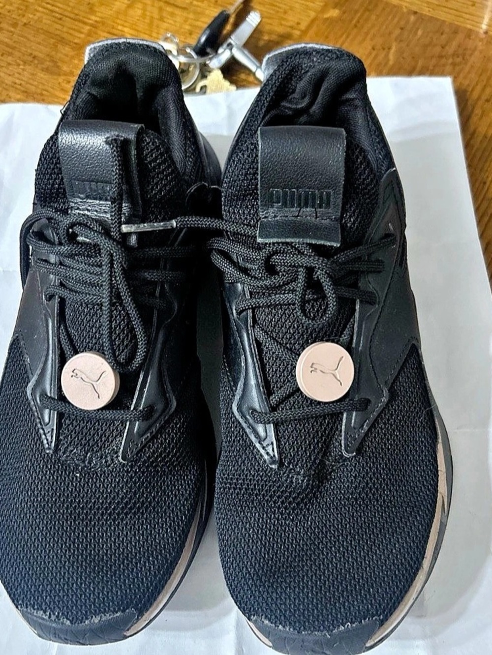 PUMA Fade Nitro Black Athletic Sneakers